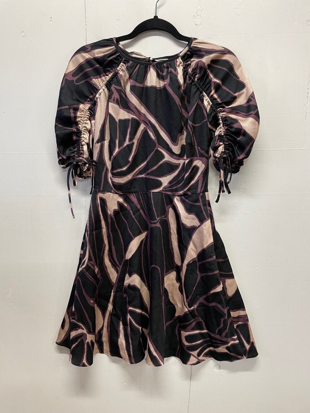 Ted Baker London Mini Fit & Flare w/ Puff Sleeves Dress Size 1 New With Tags